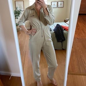 Doen raw silk jumpsuit